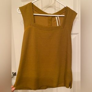 Anthropologie Boxed Neck Tank Top size medium